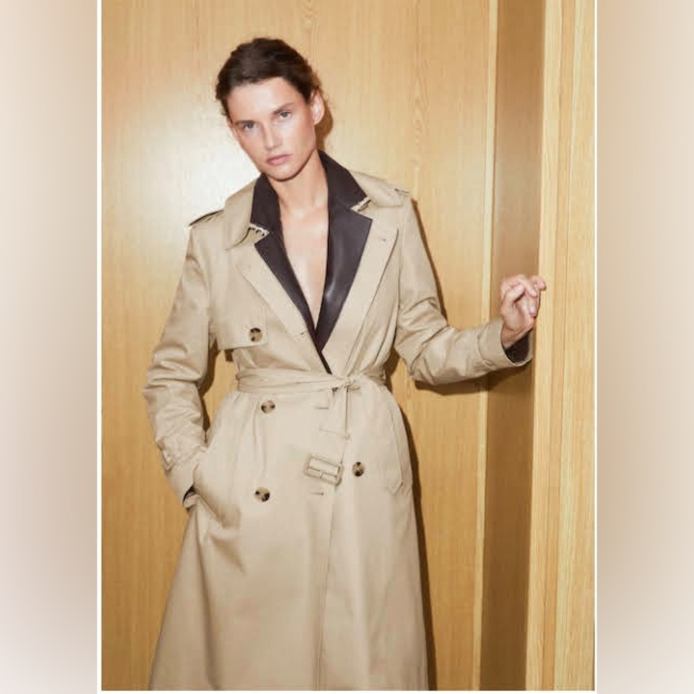 Mango Classic trench coat with belt